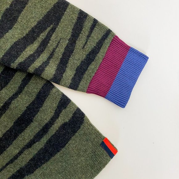 KULE Green and Black Striped Cardigan - Picture 10 of 12